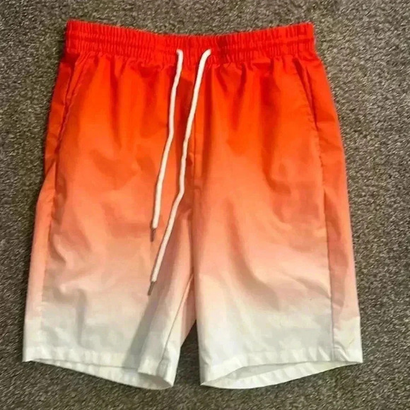 Men’s shorts. Size small. Orange - Picture 1 of 4